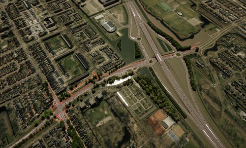 Video 3D-model nieuwe situatie Heerenveen/Oranjewoud (afrit 11)
