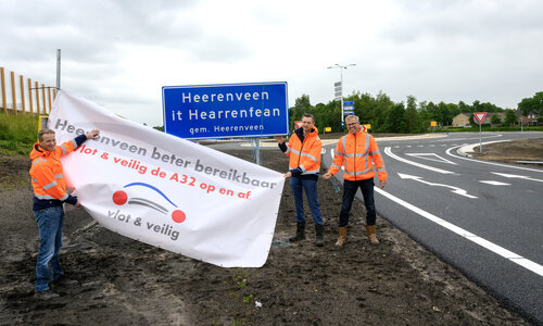 Op- en afritten Heerenveen/Oranjewoud (11) weer geopend voor verkeer